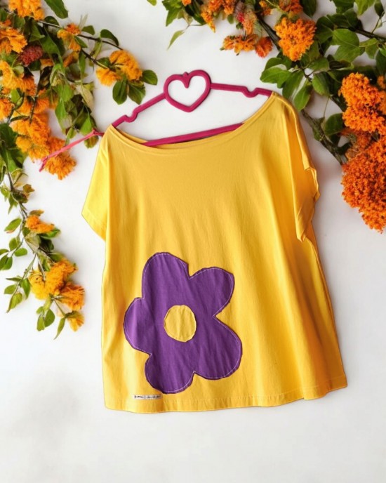 ΠΡΟΣΦΟΡΑ Mπλούζα κιτρινη Love 