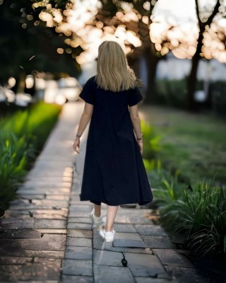 Φόρεμα Midi Lavender Painting