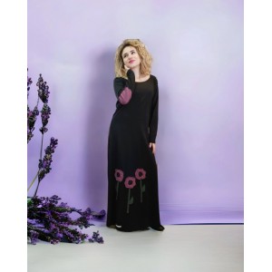 Φόρεμα μακρύ Μικρές βιολέτες