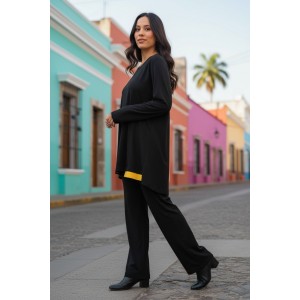 Ασύμμετρο Mπλουζοφόρεμα , μακρύ μανίκι, μήκος 70εκ μπροστινό μέρος και πίσω μέρος 80εκ., στρόγγυλη λαιμόκοψη Βαμβάκι 95% ελαστάν 5%, με σχέδιο  Μπαλόνια Πωλύχρωμα