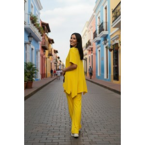 Μπλουζοφόρεμα με μύτες στο πλάι  βαμβάκι 100% και σχέδιο Καραβάκι 