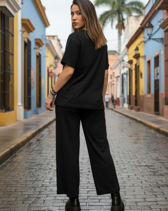 Καλοκαιρινή Μπλούζα με κοντό μανίκι, μήκος από ώμο 65εκ., με λαιμόκοψη χαμόγελο, υπέροχο άνετο βαμβάκι 100% στυλ με σχέδιο γατούλες 