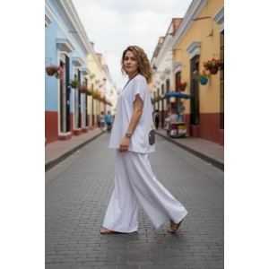 Mπλούζα  με κοντό μανίκι, χαμόγελο λαιμόκοψη, ύφασμα μπλούζας βαμβάκι 100%, μήκος από ώμο 65εκ., με σχέδιο “Ριγέ Ψαράκια”