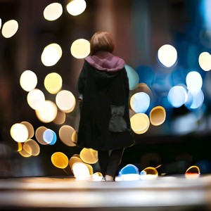 Ασύμμετρο Πανωφόρι Midi, μαύρο, σε στυλ κάπας με μανίκι, Χειροποίητο με αγάπη,  Άνετο ζεστό, Φούτερ με χνούδι, με πλαϊνές τσέπες, ΧΩΡΙΣ φερμουάρ, σχέδιο Γατούλα