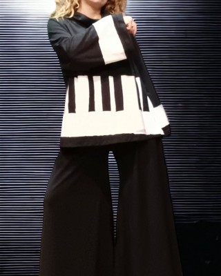 Παντελόνα Μαύρη Α γραμμή 