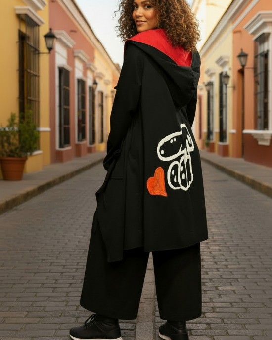 Πανωφόρι Άνοιξη/Καλοκαίρι Βαμβάκι 100% ζωγραφική στο χέρι Snoopy