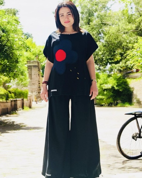 -30% ΠΡΟΣΦΟΡΑ Σύνολο 2 τμχ. Καλοκαιρινή Προσφορά  Παντελόνα και Μπλούζα  τζιν Μαργαρίτα, σύνθεση υφάσματος Βαμβάκι 100%